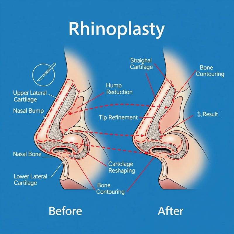 Rhinoplasty and nose reshaping for nose elevation in Islamabad